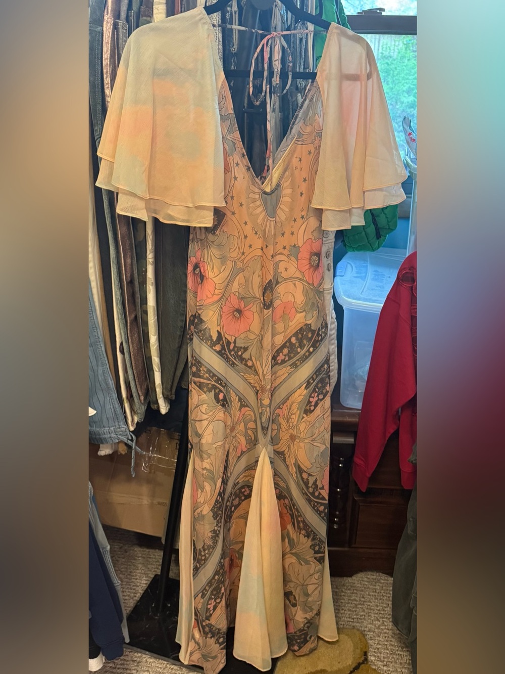 NWT Free People Celestial Nights Maxi Dress - fairy combo - XS, small - Picture 12 of 16